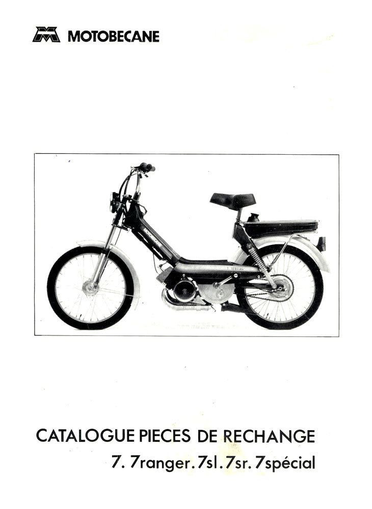 Mobylette M7 7 Ranger 7sl 7sr 7 Sp cial Spare Parts Manual In French D 