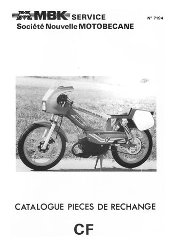 Mobylette Motobecane Moped 51CF Spare Parts Manual in French DOWNLOAD