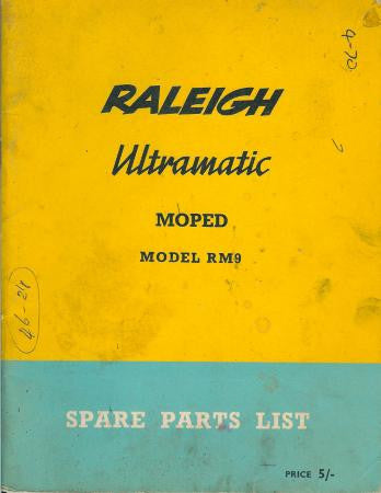 Raleigh Ultramatic RM9 Spare Parts List DOWNLOAD COPY