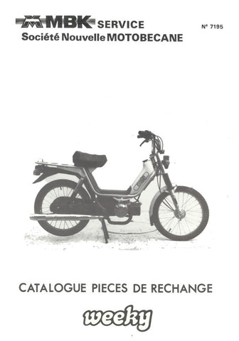 Mobylette Motobecane Moped Weeky / M11 Spare Parts Manual in French on CD