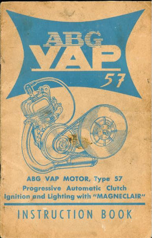 Auto Vap ABG VAP 57 Engine Instruction Book DOWNLOAD COPY