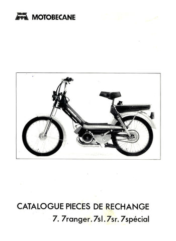 Mobylette M7 7 ranger 7sl 7sr 7 spécial Spare Parts Manual in French on CD