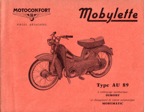 Mobylette Motobecane Moped AU89 Balancier Spare Parts Manual in French DOWNLOAD