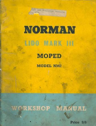 Norman Lido Mark III Moped NM2 Workshop Manual on CD