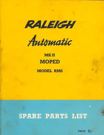 Raleigh Automatic RM8 Spare Parts List DOWNLOAD COPY