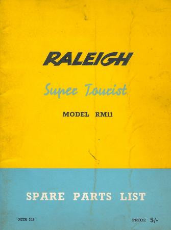Raleigh Super Tourist RM11 Spare Parts List on CD