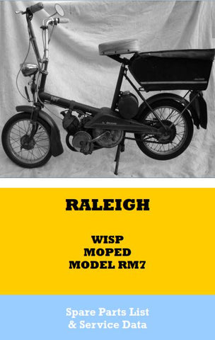 Raleigh Wisp RM7 Spare Parts List and Service Data Book DOWNLOAD COPY