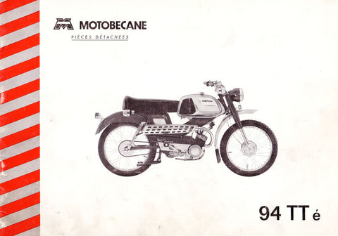 Mobylette Motobecane Moped SP94TTé Spare Parts Manual in French on CD