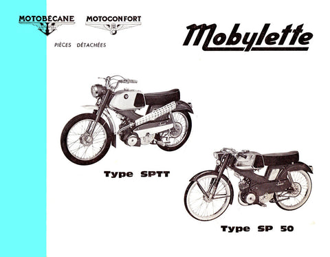 Mobylette Motobecane Moped SPTT - SP50 Spare Parts Manual in French on CD