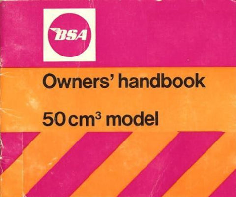 BSA Ariel 3/Three 50CM3 Owners Handbook on CD